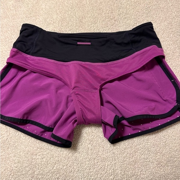Lululemon Run Times Shorts Reflective Night Fall Ultra Violet Silver Athletic - Picture 7 of 13